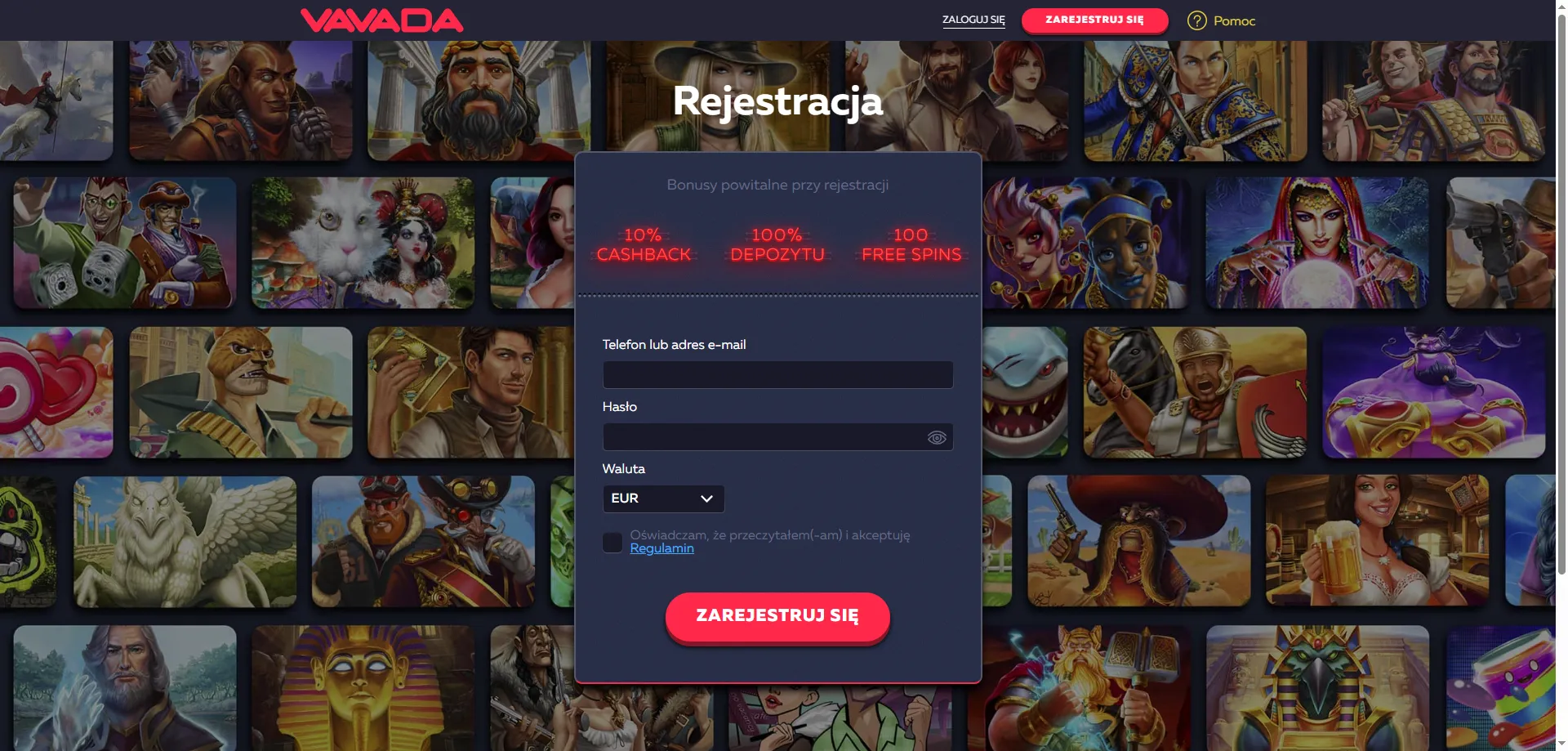 Rejestracja w Vavada Casino krok po kroku