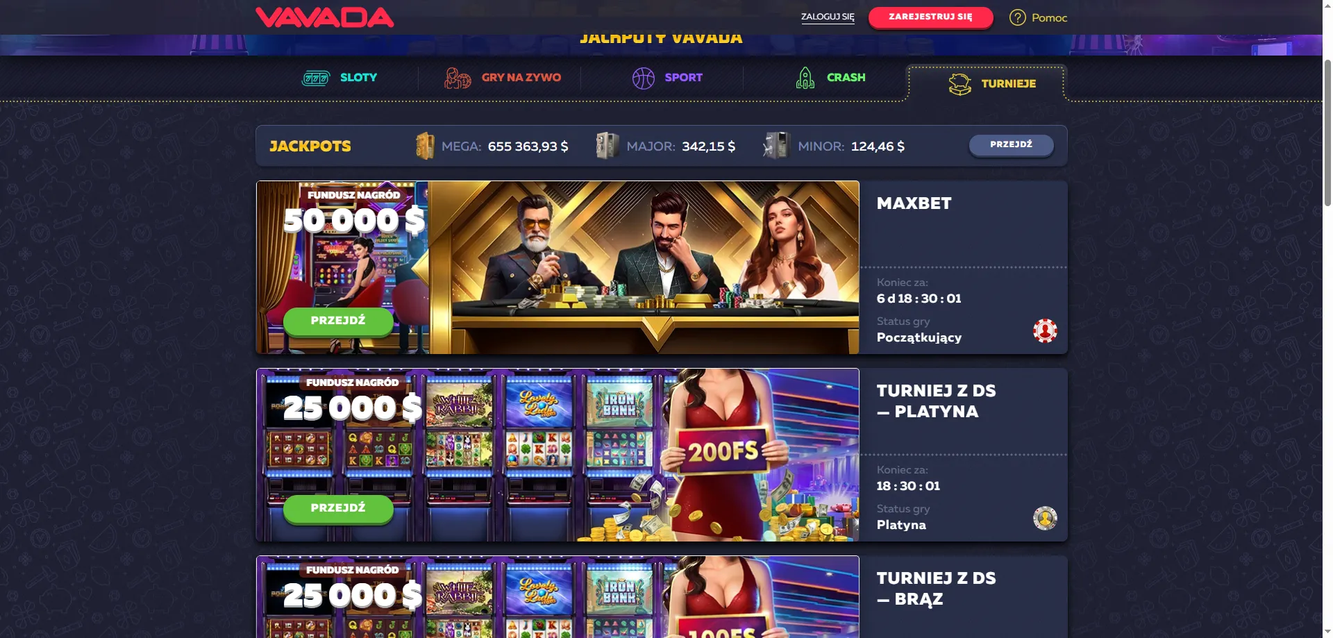 Bonus powitalny Vavada Casino &ndash; 100% do 5000 PLN i darmowe spiny