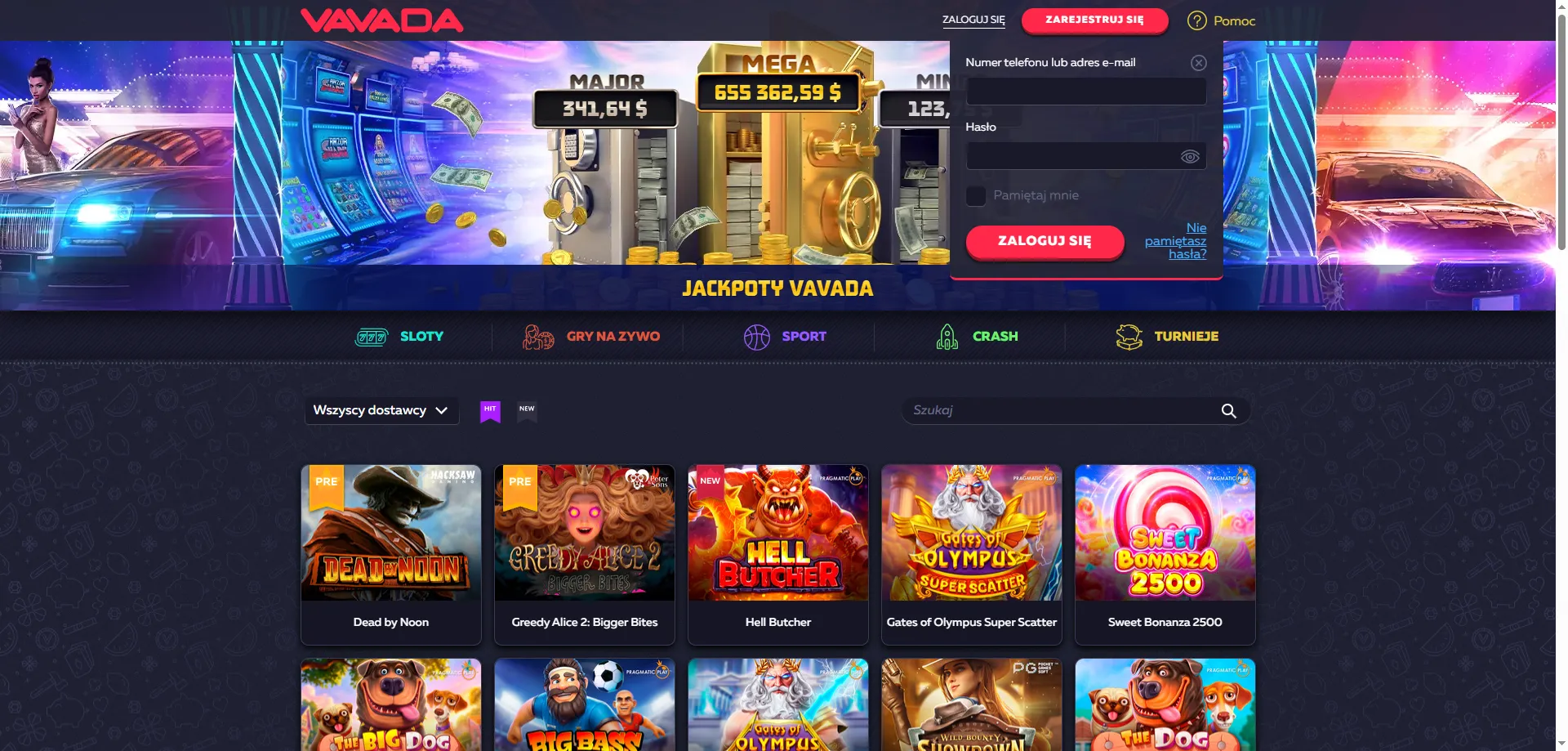 Weryfikacja konta i logowanie do Vavada Casino